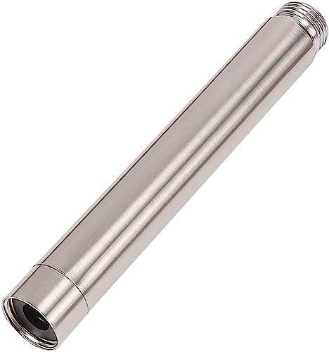 G1/2'' Duschkopf Verlängerung Gebürstetes Nickel 15cm, Edelstahl Dusche verlängerungsrohr,Handbrause Verlängerung für Duschkopf,Badezimmer Dusch Verlängerungsarme (15cm, Gebürstetes Nickel) von JRJUBB