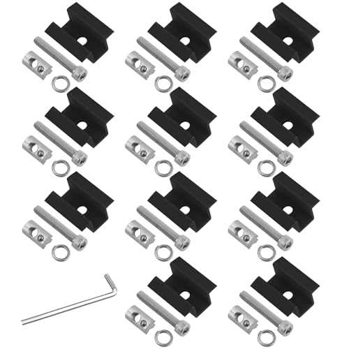 11 x Solarmodul-Mittelklemme mit Schraubenschlüssel (40 mm) für Solarmodule PV Solar Panel inkl Schrauben Set. Stabiles Design, bequeme Installation. von JRSHIRLEYLTD