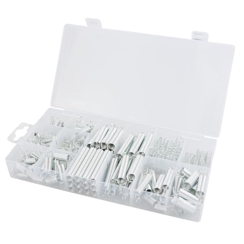 200 teiliges Feder Sortiment Set Kit,Verschiedene Zugfedern, Schwingfedern, Edelstahl Druckfedern und Stahlfedern in praktischer Aufbewahrungsbox. von JRSHIRLEYLTD