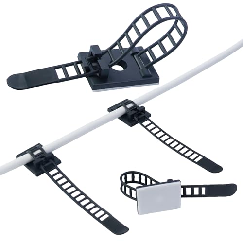 55 Stück Verstellbare Selbstklebende Kabelclips Kabelbefestigung Kabelbinder Selbstklebend Kabelmanagement für Haus und Büro Kabel Wandbefestigung Kabelclips Schwarz (mit 55 Stück verzinkte Nägel) 55 Stück Verstellbare Selbstklebende Kabelclips Kabelbefestigung Kabelbinder Selbstklebend Kabelmanagement für Haus und Büro Kabel Wandbefestigung Kabelclips Schwarz (mit 55 Stück verzinkte Nägel) von JRSHIRLEYLTD