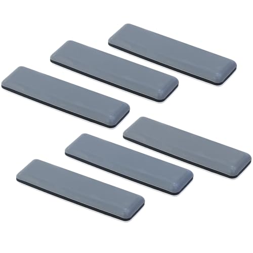 6 Stück Teflongleiter Selbstklebend, 70 x 19 mm Möbelgleiter Teflon Eckig,Hartböden Teppichgleiter,PTFE Möbelgleiter für Glatte Böden,Schwere Möbel und Teppiche von JRSHIRLEYLTD