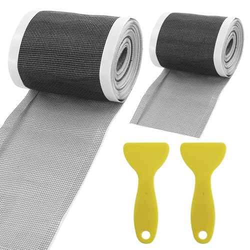 Abflusssieb Dusche Duschabfluss Mesh Aufkleber aus PVC-Gaze Duschrinne Haarsieb mit Plastikspachtel Einweg Abfluss HaarfäNger Sieb Badewanne Abfluss Haare für BadewanneBalkon Bad von JRSHIRLEYLTD