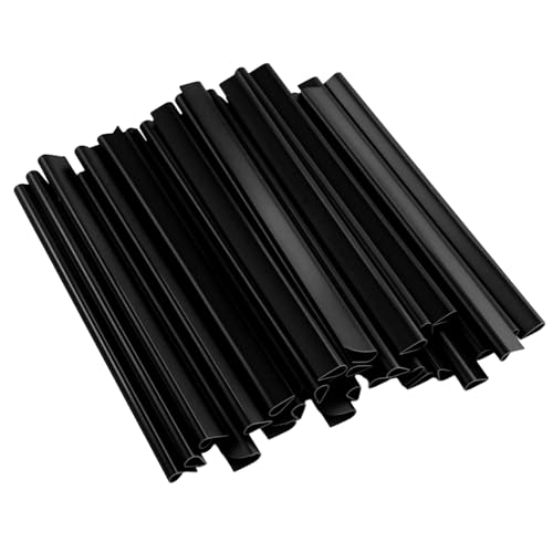JRSHIRLEYLTD 33 Stück Befestigungsclips Sichtschutz,PVC Klemmschienen Sichtschutzstreifen, Doppelstabmatten Garten Klemmstreifen,Sichtschutzstreifen Zaun Garten, Anthrazit von JRSHIRLEYLTD