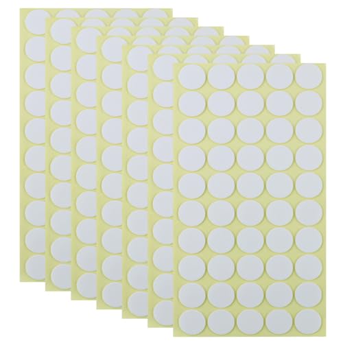 JRSHIRLEYLTD 350 Stück Doppelseitige Klebepunkte Transparente Runde Aufkleber Keine Spuren Wasserdichte Punktaufkleber für DIY Art Office Festivaldekoration 20 mm von JRSHIRLEYLTD