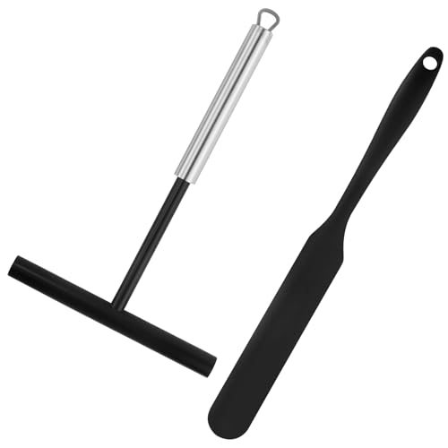 JRSHIRLEYLTD Crepe-Verteiler, Edelstahl Crepes Verteiler mit 1 Stück Silikon Spatel, Crepe Maker, Crepes Teig Verteiler zum Kochen JRSHIRLEYLTD Crepe-Verteiler, Edelstahl Crepes Verteiler mit 1 Stück Silikon Spatel, Crepe Maker, Crepes Teig Verteiler zum Kochen von JRSHIRLEYLTD
