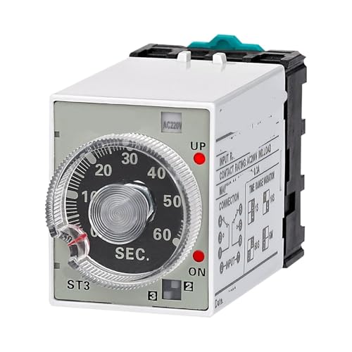 ST3P Verzögerung Multifunktions-Zeitrelais 110V-380V(380VAC,A-C 5sec. - 30min.) von JRTSTLXN