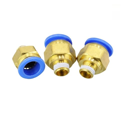 10pcs BSPT PC16-02, 16mm to 1/4'' Pneumatic Connectors male straight one-touch fittings von JRXFXEKW