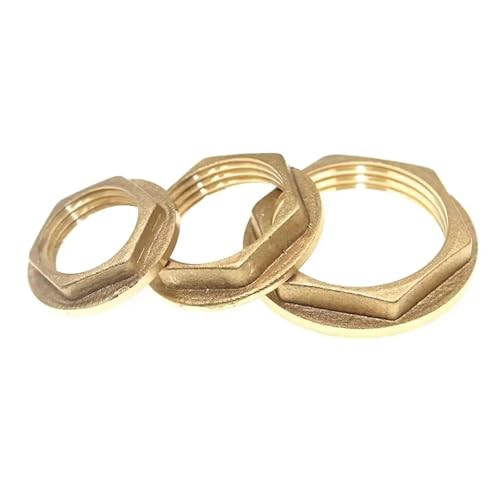 1PC 1-1/4" BSPP Female Brass Flanged Fasten Hex Lock Nuts With Flange Water Tank Fitting von JRXFXEKW
