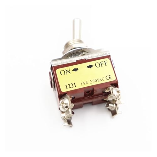 1Pcs 1221 ON-OFF Self-locking 12mm toggle switch handle switch von JRXFXEKW