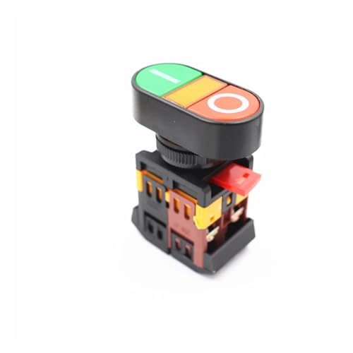 1pcs APBB-22-25N 22mm 12V horse self-reset double double button with light button power switch with light von JRXFXEKW