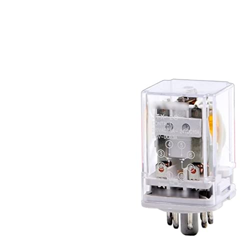 2PC kleines elektromagnetisches Zwischenrelais JTX-2C/JTX-3C DC12V DC24V AC220V AC380V Silber 8-Pin/11-Pin (Size : JTX-2C 8P AC380V) von JRXFXEKW