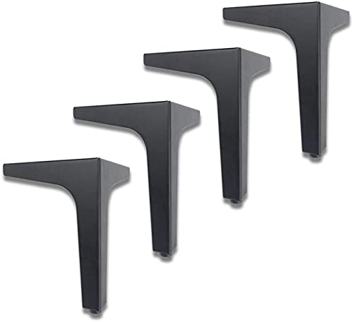 JRXFXEKW , Möbelbeine for 4 Möbelmöbelbeine for Fuß, DIY-Halterung, robuste Unterstützung (Color : Matte Black, Size : 17cm) von JRXFXEKW