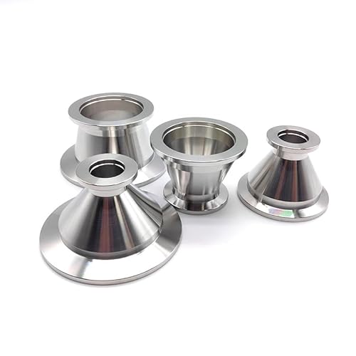 JRXFXEKW 1pc KF25-KF40 304 Stainless Steel Vacuum Tapered Reducer Tri Clamp Flange Joint KF Vacuum Pipe Fittings von JRXFXEKW
