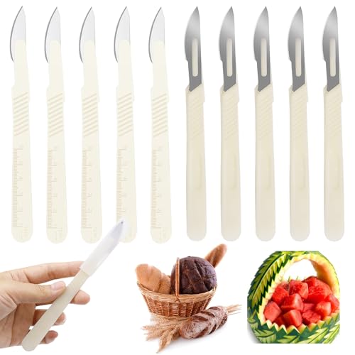 JRYGAC 10 Stück Bäckermesser, Kohlenstoffstahl Teigmesser, Baguette Messer, Brot Schneide Werkzeug, Brotklinge, Bäckermesser set Brot Schneide Werkzeug, für Diy Brotteigmuster JRYGAC 10 Stück Bäckermesser, Kohlenstoffstahl Teigmesser, Baguette Messer, Brot Schneide Werkzeug, Brotklinge, Bäckermesser set Brot Schneide Werkzeug, für Diy Brotteigmuster von JRYGAC