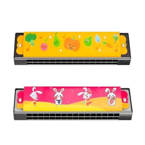 2 Pcs Mundharmonika Kinder Harmonica for Children Children's Harmonica Mundharmonika Kinder Harmonica Toy AnfäNger für Anfänger Profis Spielzeug Geschenke für Anfänger Festivals Geschenke von JRYXDS