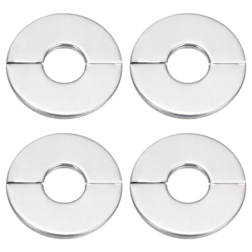 4 Stück Heizungsrohr Rosette Abdeckung FüR Rohre Rosetten Wasseruhr Abdeckrosette Edelstahl Rohrmanschetten Geteilte Rohrabdeckung Ventilkappe Rosette FüR WasserhäHne Rohre HeizköRperrohre von JRYXDS