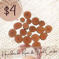 Handgefertigter Resin & Holz Untersetzer von JResinDesigns