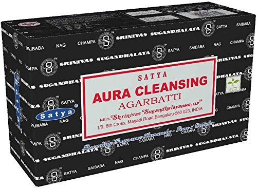 Aura Cleansing Satya Räucherstäbchen mit JRose Räucherstäbchen, 15 g Box, 3 Stück von JRose Collections