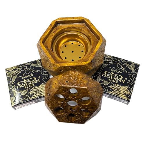 JRose Collections Black Oudh Bakhoor Räuchersteine - 2x9 Stück | Premium Set mit Räuchergefäß | Blumig-holzig-moschusartiges Aroma für Entspannung und Ambiente JRose Collections Black Oudh Bakhoor Räuchersteine - 2x9 Stück | Premium Set mit Räuchergefäß | Blumig-holzig-moschusartiges Aroma für Entspannung und Ambiente von JRose Collections