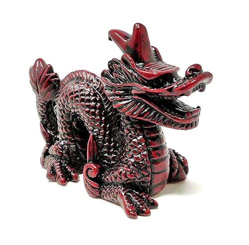 JRose Collections Dekofigur Drache / Gelddrache / Feng Shui, chinesischer Drache für Wohlstand und Glück, 7,5 cm hoch, Gothic-Stil, ideal als Geschenk für Damen und Sammlerfiguren JR1068 von JRose Collections