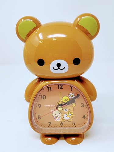 JRose Collections Kinderwecker in Teddybärform, niedliche Digitaluhr mit Nachtlicht, Schlaftrainer und Schlummerfunktion, perfekt für Kinderzimmer, Kinderzimmer und Geschenk JR23042 (Braun) von JRose Collections
