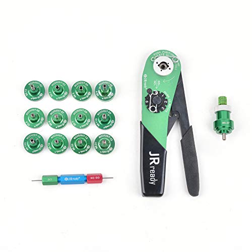 JRready M22520/7 Serie Crimpzangen-Set ST1049, YJQ-W7A MH860 M22520 7 01 Handcrimpwerkzeug mit 86er-Serie Positionierer und G125 für 16-28AWG Pin Terminal Kontakte von JRready