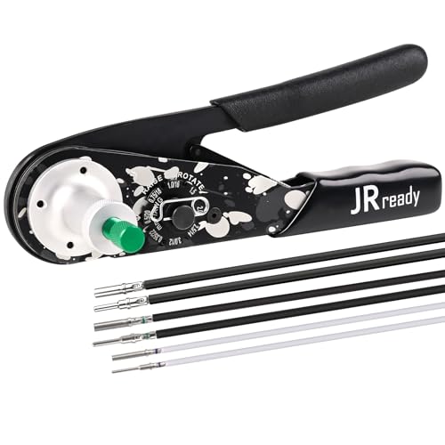 JRready NEW-DT1 Deutsch Crimpzange Für DTP DT DTM Steckverbinder, 12 16 20 Gauge Solid Contact Locator Einteilige Crimpzange Äquivalent zu HDT-48-00 Deutsch Crimpwerkzeuge (12-22AWG) von JRready