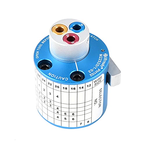 JRready PH102 M22520/1-02 Turret Head Positionierer für NEW-ASF1/NEW-AS1 Crimpwerkzeug Drahtcrimper, geeignet für 12# 16# 20# Solid Kontakte Stiftbuchse. von JRready