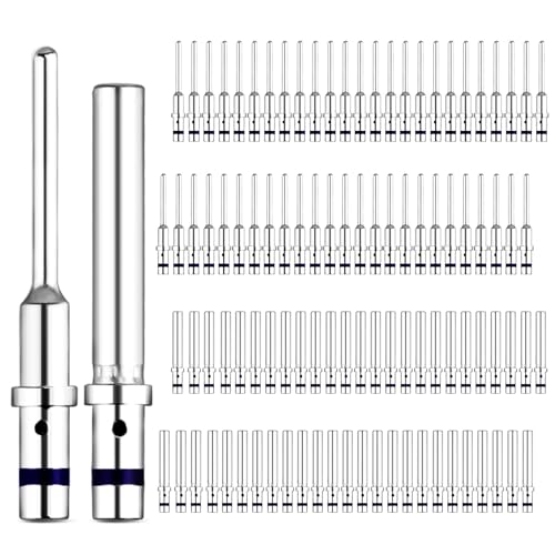 JRready ST6295 Deutsch DTM Kontakt Kit 20# Solid Pin Male Female Wire Gauge 16-22AWG Deutsch Terminal Pins Für Stecker HD30 HDP20 DRC Strike DRB Serie 100 Stück von JRready