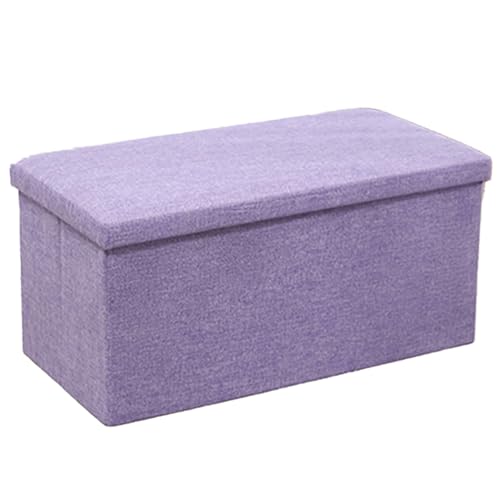 Ottoman Fußhocker, quadratische Aufbewahrungsbox mit großem Fassungsvermögen, faltbarer Schuhhocker für den Eingangsbereich, verdicktes Baumwoll- und Leinenmaterial, belastbar bis 200 kg E 76cm Ottoman Fußhocker, quadratische Aufbewahrungsbox mit großem Fassungsvermögen, faltbarer Schuhhocker für den Eingangsbereich, verdicktes Baumwoll- und Leinenmaterial, belastbar bis 200 kg E 76cm von JS Ellie
