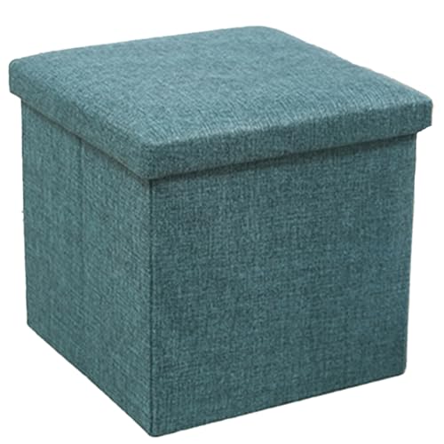 Ottoman Fußhocker, quadratische Aufbewahrungsbox mit großem Fassungsvermögen, faltbarer Schuhhocker für den Eingangsbereich, verdicktes Baumwoll- und Leinenmaterial, belastbar bis 200 kg F 30cm Ottoman Fußhocker, quadratische Aufbewahrungsbox mit großem Fassungsvermögen, faltbarer Schuhhocker für den Eingangsbereich, verdicktes Baumwoll- und Leinenmaterial, belastbar bis 200 kg F 30cm von JS Ellie