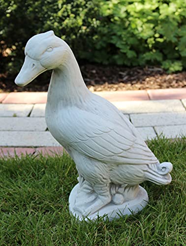 Deko Figur Gans H 32 cm Gänsefigur Tierfigur Dekofigur und Gartenfigur aus Beton von JS Garten Deko