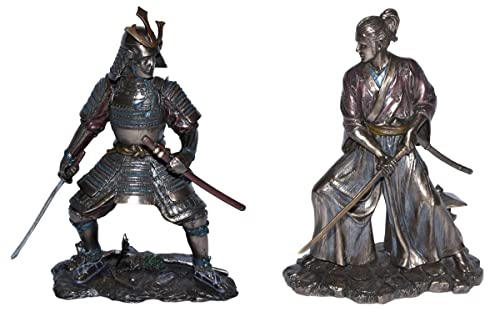 Deko Figuren Samurai Art H 21-23 cm japanische Krieger mit Samurai-Schwert Figuren Parastone von JS Garten Deko