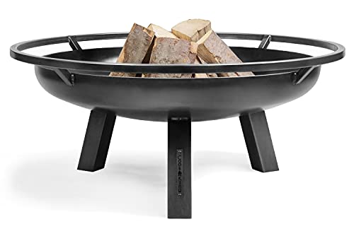 Feuerschale Porto Ø 100 cm Feuerstelle für den Garten oder Terrasse aus Stahl Feuerkorb als Wärmequelle oder Grill CookKing von JS Garten Deko