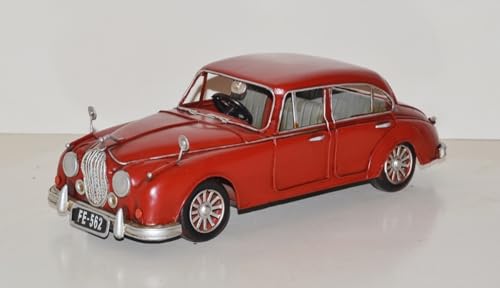 JS Garten Deko Blechauto Nostalgie Modellauto Jaguar 1959 in rot Oldtimer L 35 cm aus Blech JS Garten Deko Blechauto Nostalgie Modellauto Jaguar 1959 in rot Oldtimer L 35 cm aus Blech von JS Garten Deko