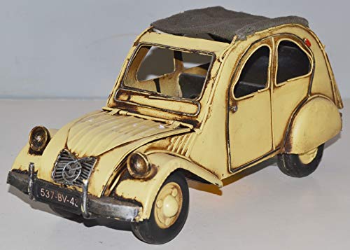 JS Garten Deko Blechauto Nostalgie Modellauto Oldtimer Marke Citroen 2CV Ente aus Blech L 28 cm JS Garten Deko Blechauto Nostalgie Modellauto Oldtimer Marke Citroen 2CV Ente aus Blech L 28 cm von JS Garten Deko