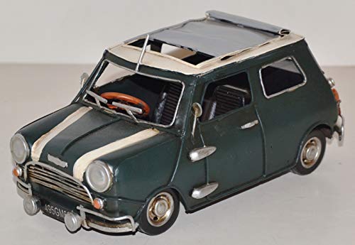 JS Garten Deko Blechauto Nostalgie Modellauto Oldtimer Marke Mini Cooper 1960er Jahre aus Blech L 21 cm JS Garten Deko Blechauto Nostalgie Modellauto Oldtimer Marke Mini Cooper 1960er Jahre aus Blech L 21 cm von JS Garten Deko