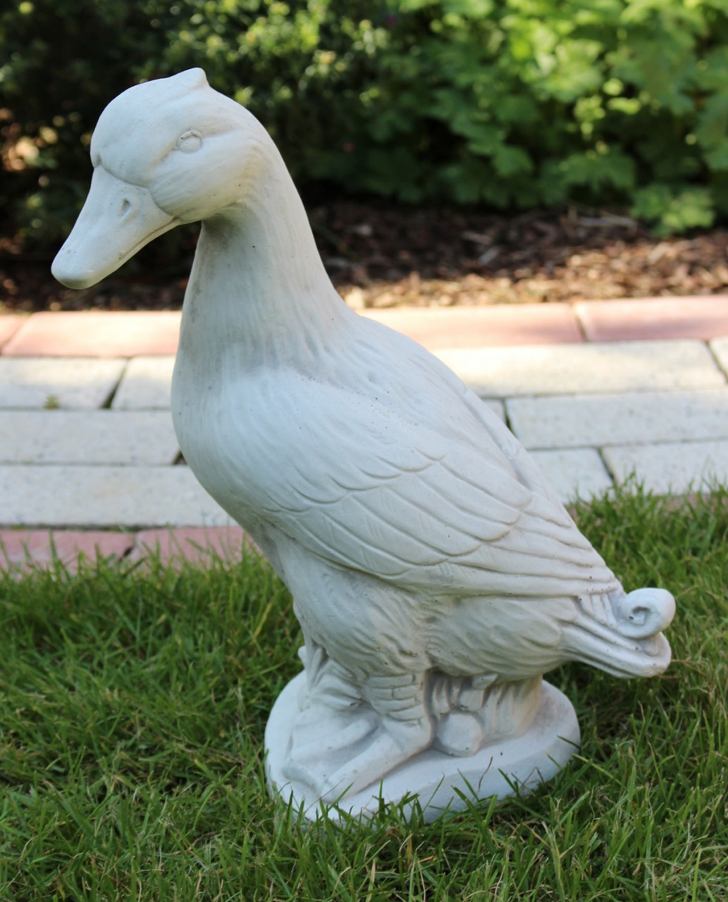 Beton Figur Gans H 32 cm Tierfigur Betondeko Dekofigur und Gartenfigur von JS GartenDeko