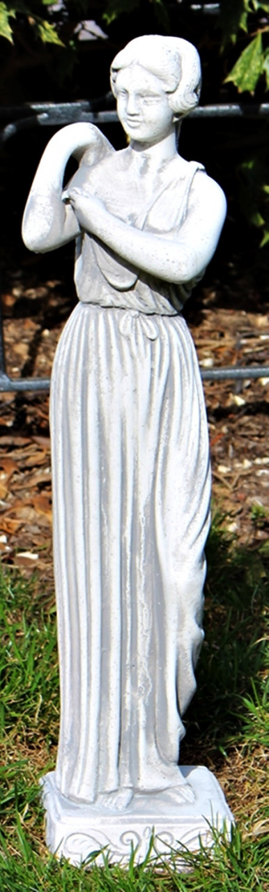 Beton Figur Statue antike Frau im griechischen Gewand stehend H 47 cm Dekoskulptur Gartenfigur Deko von JS GartenDeko