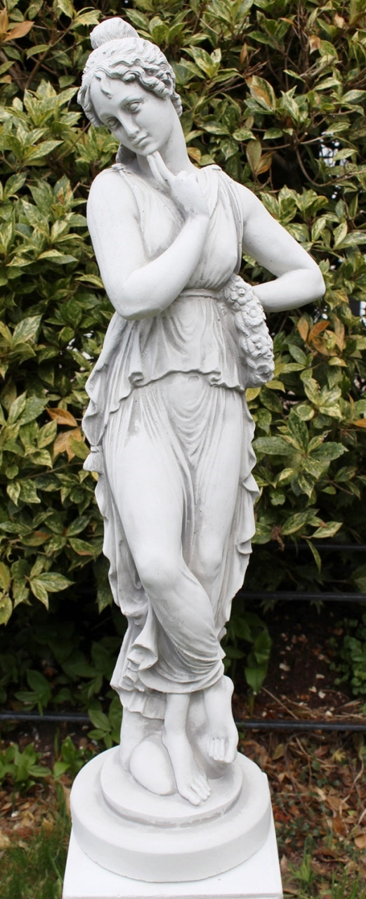 Beton Figur antike Frau H 65 cm Dekofigur Gartenskulptur Gartendeko Figur Skulptur aus Beton von JS GartenDeko