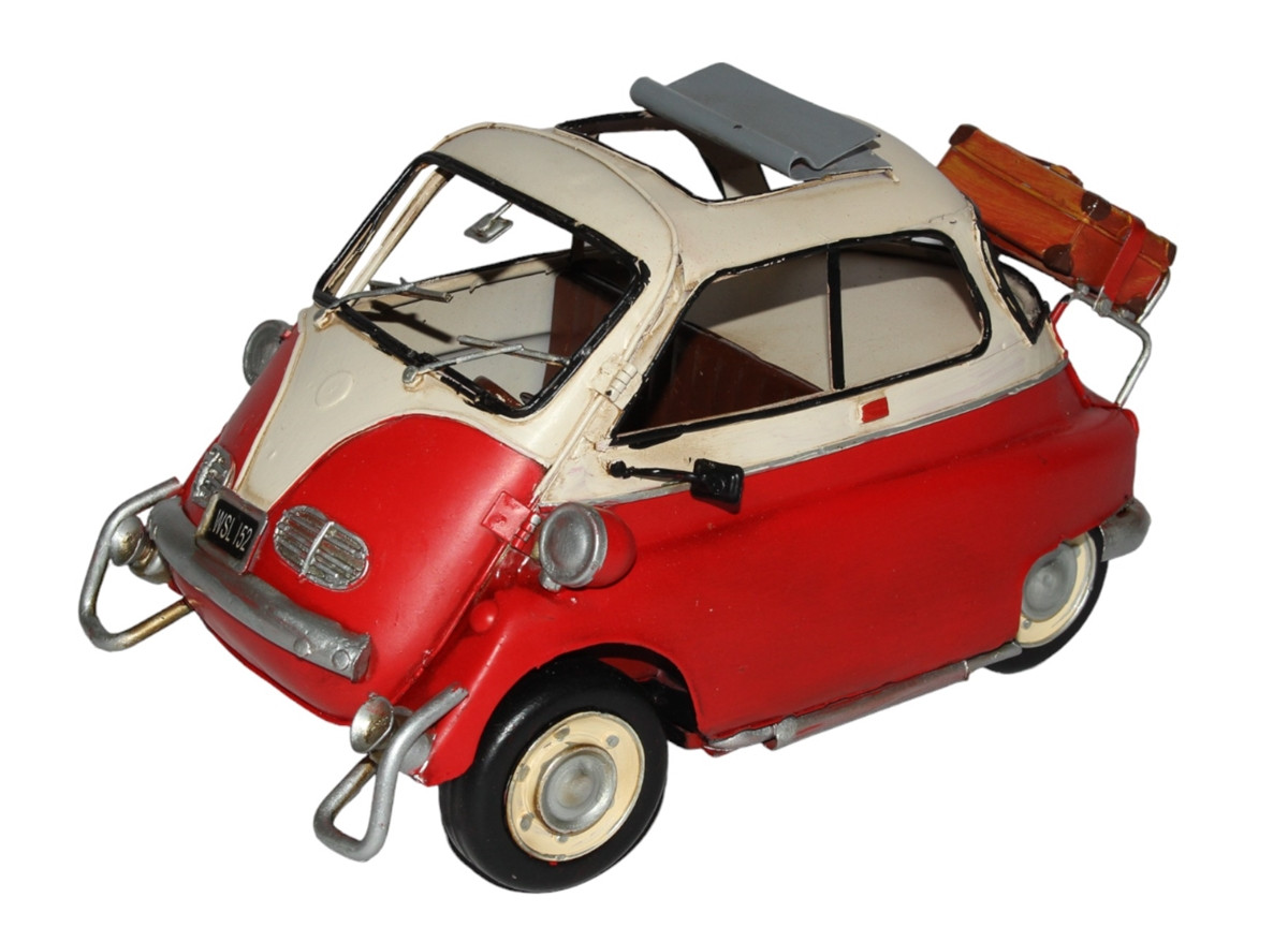 Blechauto Nostalgie Modellauto Oldtimer Automarke BMW Isetta 250 Modell 1957 aus Blech L 24 cm Blechauto Nostalgie Modellauto Oldtimer Automarke BMW Isetta 250 Modell 1957 aus Blech L 24 cm von JS GartenDeko