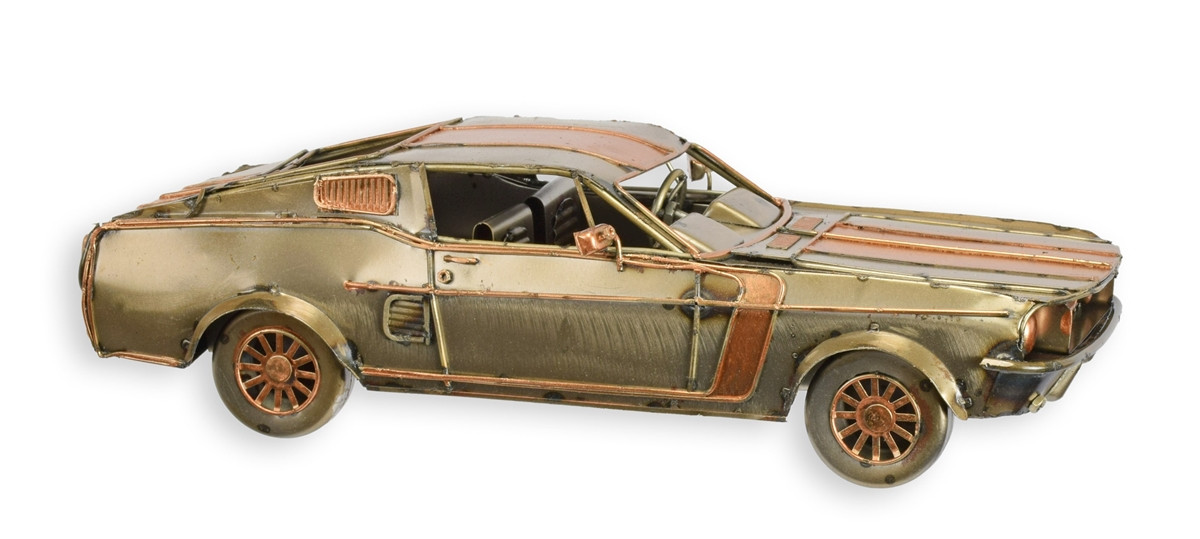 Blechauto Nostalgie Muscle Car bronzefarben Oldtimer Auto Modellauto L 32 cm aus Blech Blechauto Nostalgie Muscle Car bronzefarben Oldtimer Auto Modellauto L 32 cm aus Blech von JS GartenDeko
