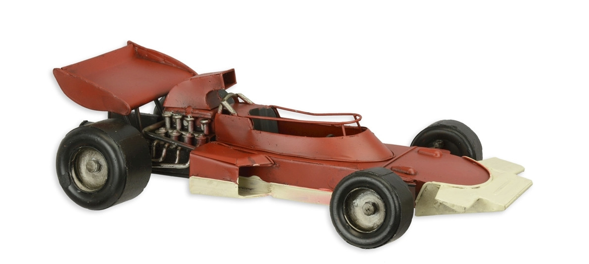 Blechmodell Nostalgie Formel 1 Wagen rot Länge 32 cm Deko Blechauto Retro Blechwagen Modell Blechmodell Nostalgie Formel 1 Wagen rot Länge 32 cm Deko Blechauto Retro Blechwagen Modell von JS GartenDeko