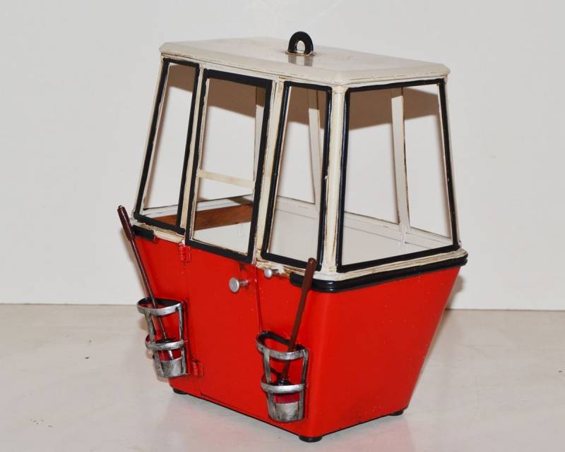 Blechmodell Nostalgie Ski Gondel Oldtimer Berggondel rot-weiß Replikat aus der Schweiz H 20 cm Blechmodell Nostalgie Ski Gondel Oldtimer Berggondel rot-weiß Replikat aus der Schweiz H 20 cm von JS GartenDeko
