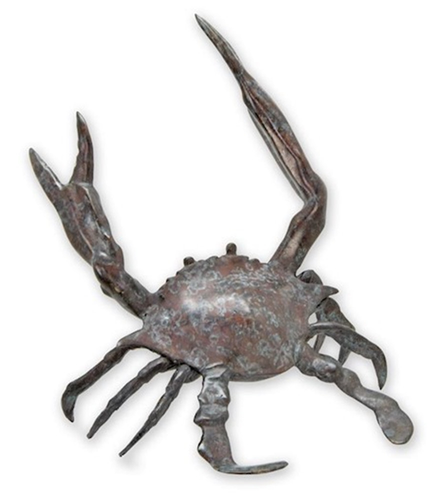 Bronzefigur Bronzeskulptur Krabbe Höhe 23 cm Maritim Deko Figur Dekofigur Skulptur Bronzefigur Bronzeskulptur Krabbe Höhe 23 cm Maritim Deko Figur Dekofigur Skulptur von JS GartenDeko