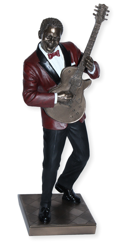 Deko Figur Jazz Musiker Figur Gitarrist H 32 cm Jazz Band Skulptur Dekofigur mit Gitarre von Parastone