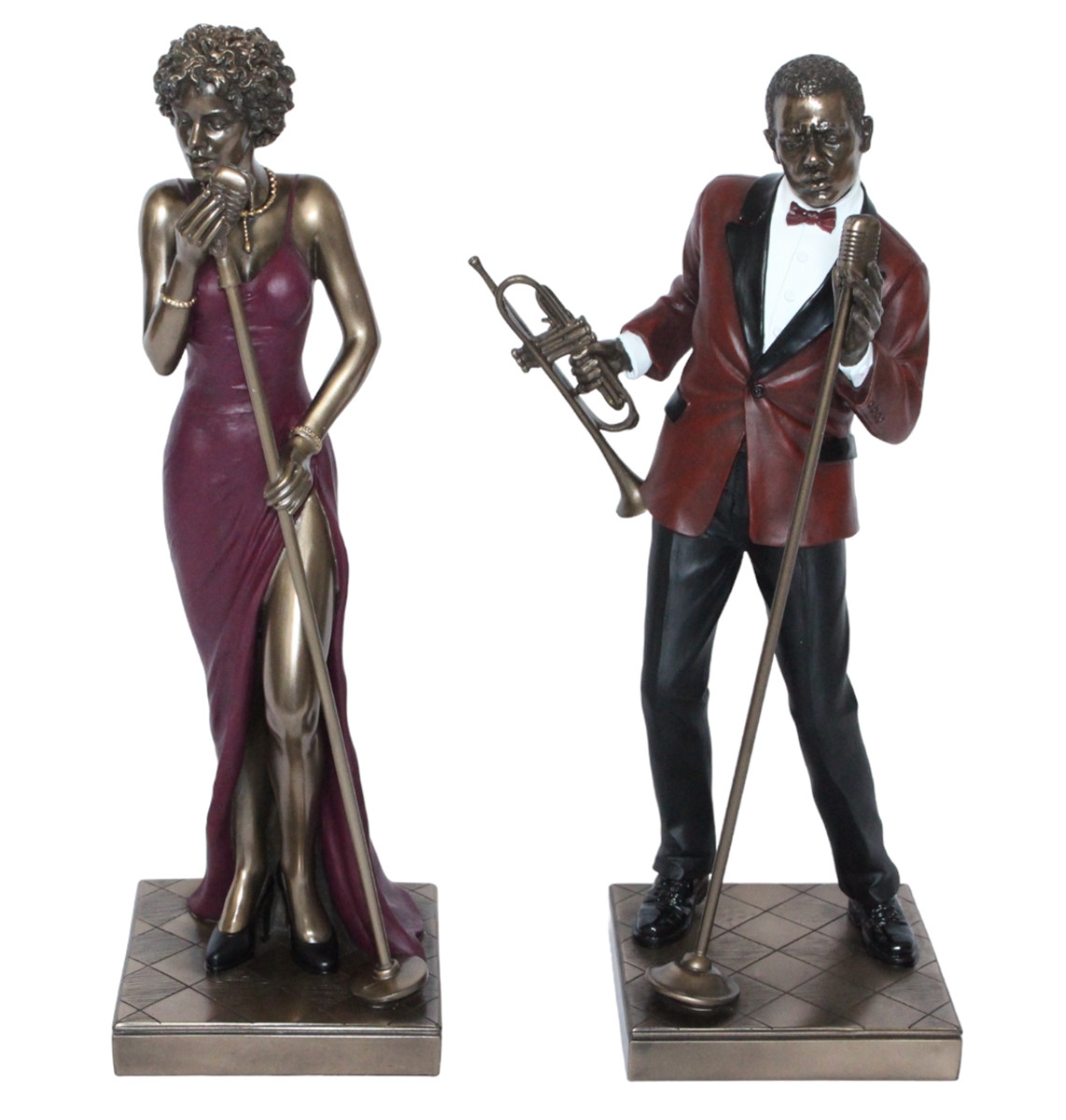 Deko Figuren Jazz Musiker Sänger und Sängerin H 29-30 cm Dekofigur Jazz Band Musiker von Parastone