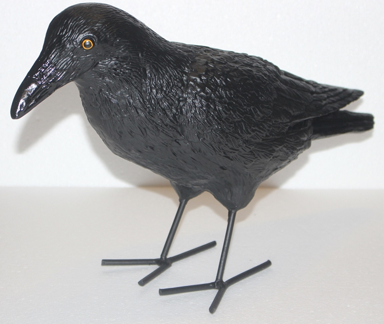Dekorationsfigur Vogel Rabe stehend H 27 cm Tierfigur aus Kunstharz von JS GartenDeko