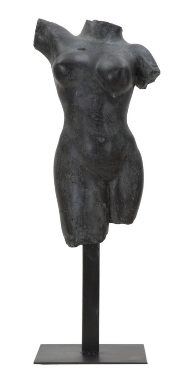 Dekofigur klassische Frauenbüste Skulptur Torso ohne Arme Beine und Kopf schwarz H 50 cm Dekofigur klassische Frauenbüste Skulptur Torso ohne Arme Beine und Kopf schwarz H 50 cm von JS GartenDeko