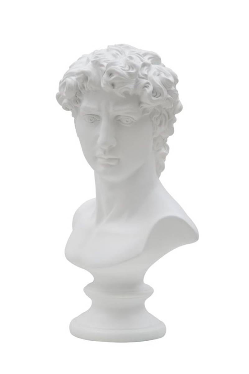 Dekofigur klassische Männerbüste Replikat David von Michelangelo Statue weiß H 34 cm Dekofigur klassische Männerbüste Replikat David von Michelangelo Statue weiß H 34 cm von JS GartenDeko